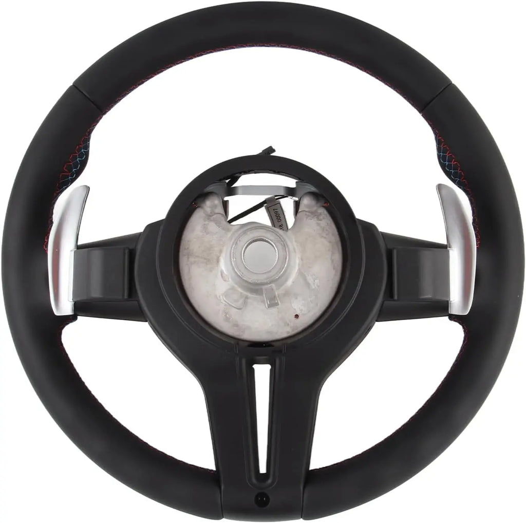 Volante Deportivo de Cuero con Levas para BMW Serie 3 E90 E92 E87 E84