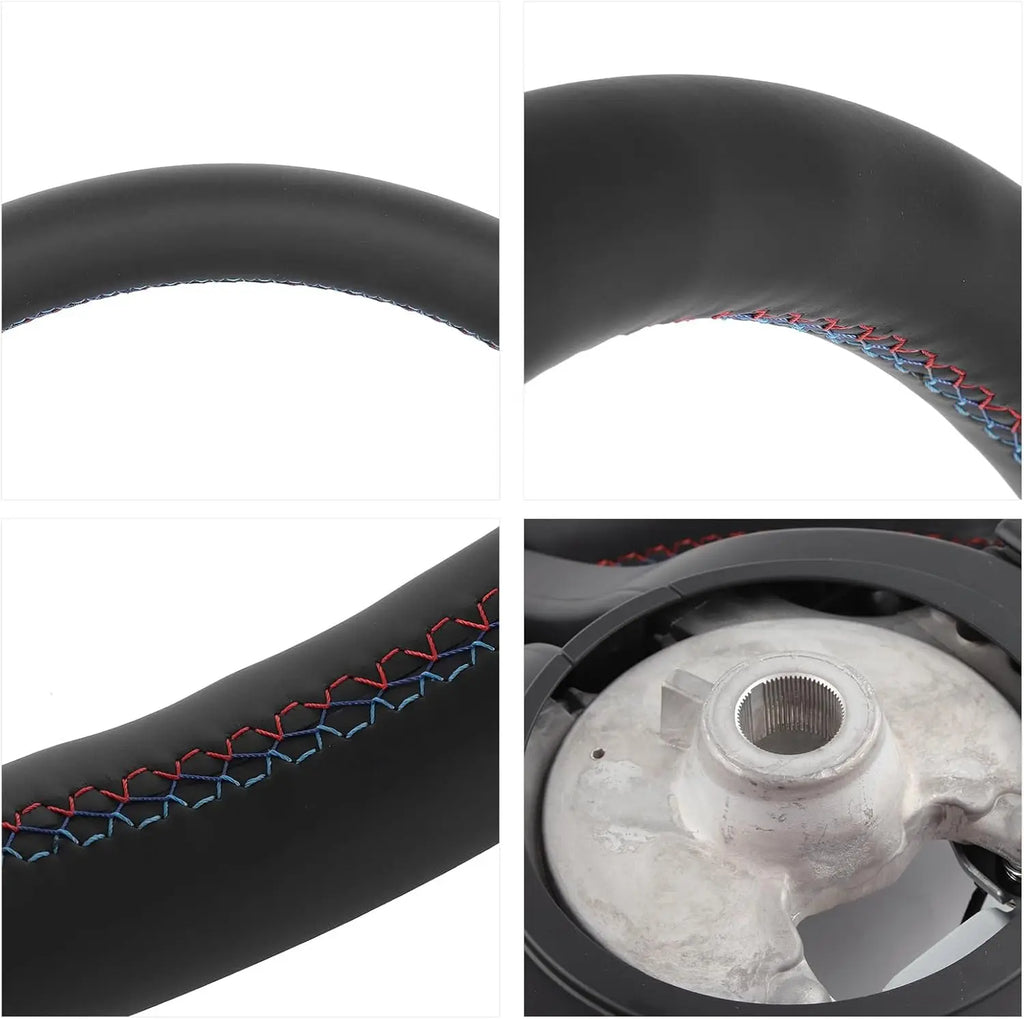 Volante Deportivo de Cuero con Levas para BMW Serie 3 E90 E92 E87 E84